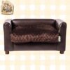 Keet Fluffy Deluxe Pet Bed Sofa Chocolate Small: Comfort Your Pet Deserves