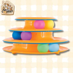 Catstages Tower of Tracks Interactive 3-Tier Cat Track Toy