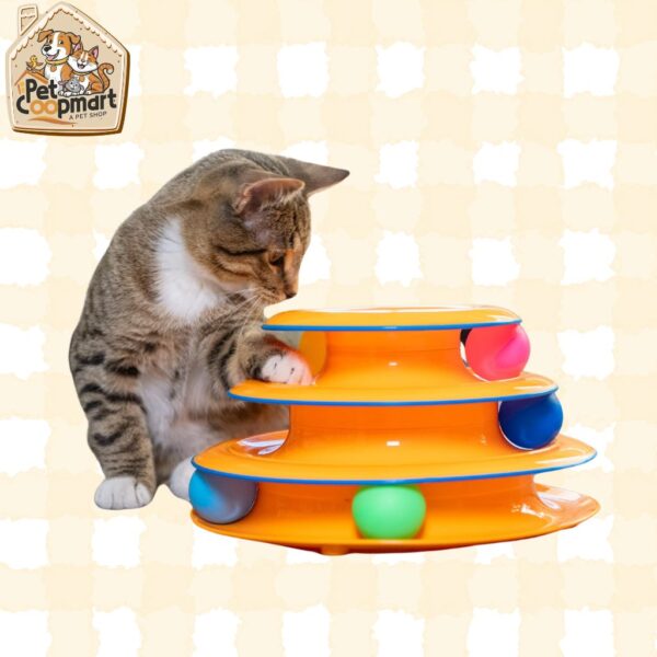 Catstages Tower of Tracks Interactive 3-Tier Cat Track Toy