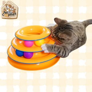 Catstages Tower of Tracks Interactive 3-Tier Cat Track Toy