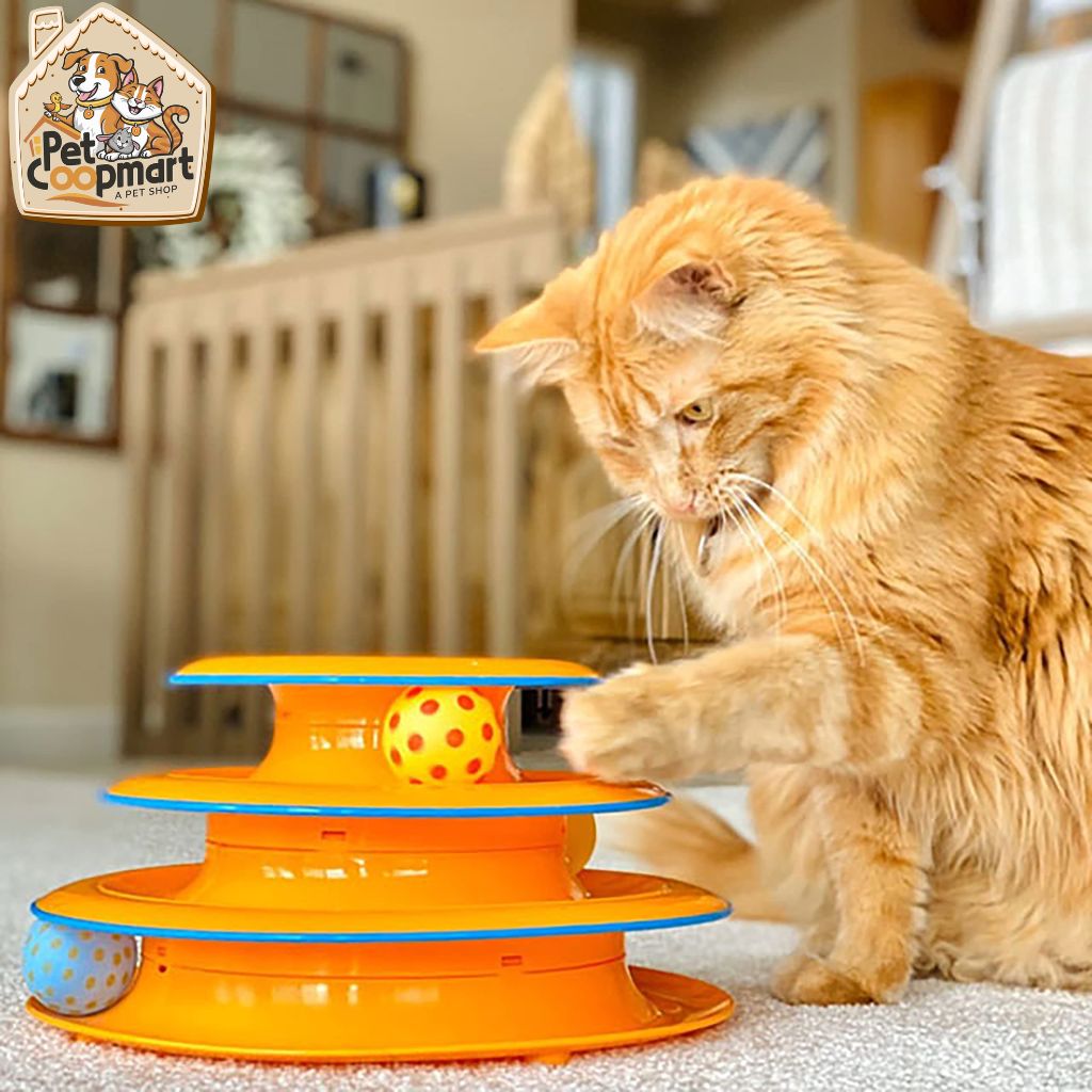 Catstages Tower of Tracks Interactive 3-Tier Cat Track Toy