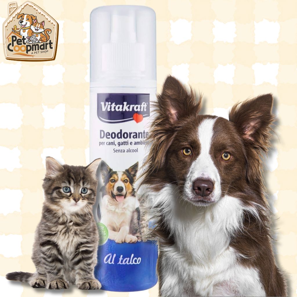 Vitakraft Dog and Cat Deodorant Spray with Talcum Powder